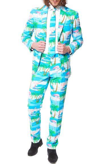 OppoSuits Flaminguy Trim Fit Button.